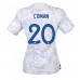 Frankrike Kingsley Coman #20 Borta matchtröja Dam VM 2022 Kortärmad Billigt
